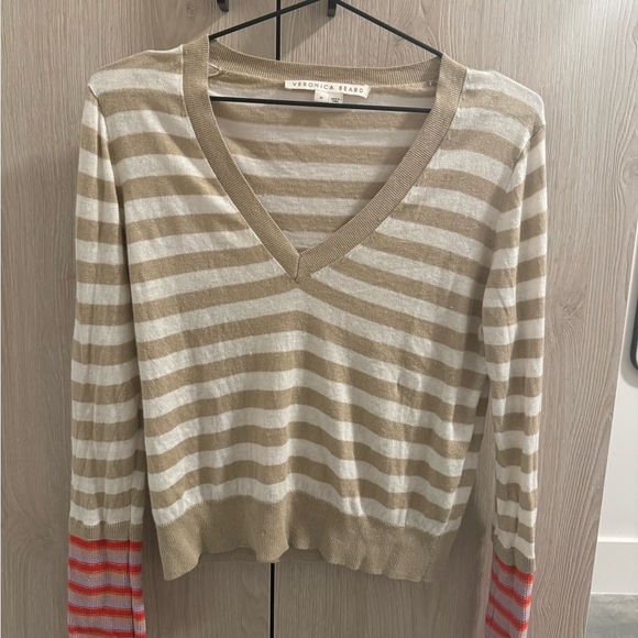 Veronica Beard Florrie Striped Pullover - Picture 3 of 5